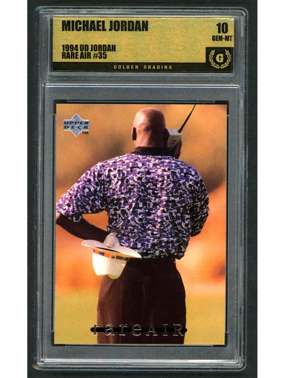 1994 Upper Deck MJ Rare Air #35 Michael Jordan Bulls HOF Graded Gem Mint 10